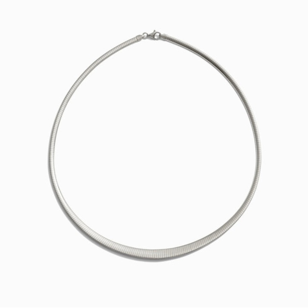 Sterling Silver 925 Omega Necklace 16 inches 🩶 - Picture 3 of 10